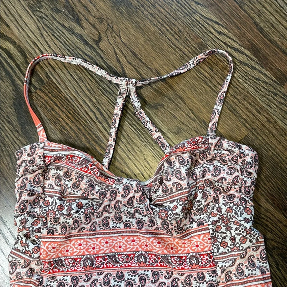 Athleta paisley print swim tankini top size XS - Picture 2 of 4